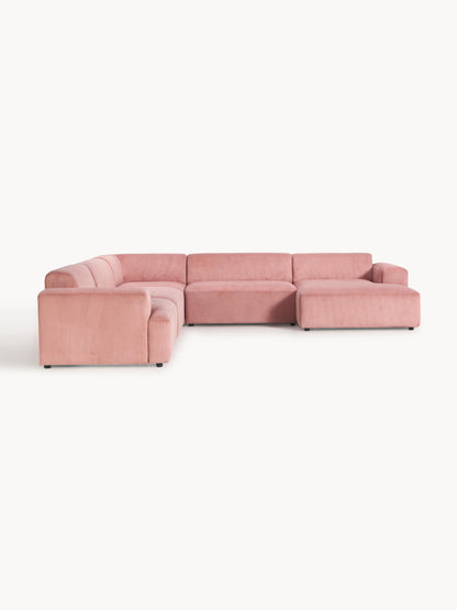 Melvorna Corduroy Corner Sofa, XL