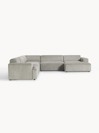 Melvorna Corduroy Corner Sofa, XL