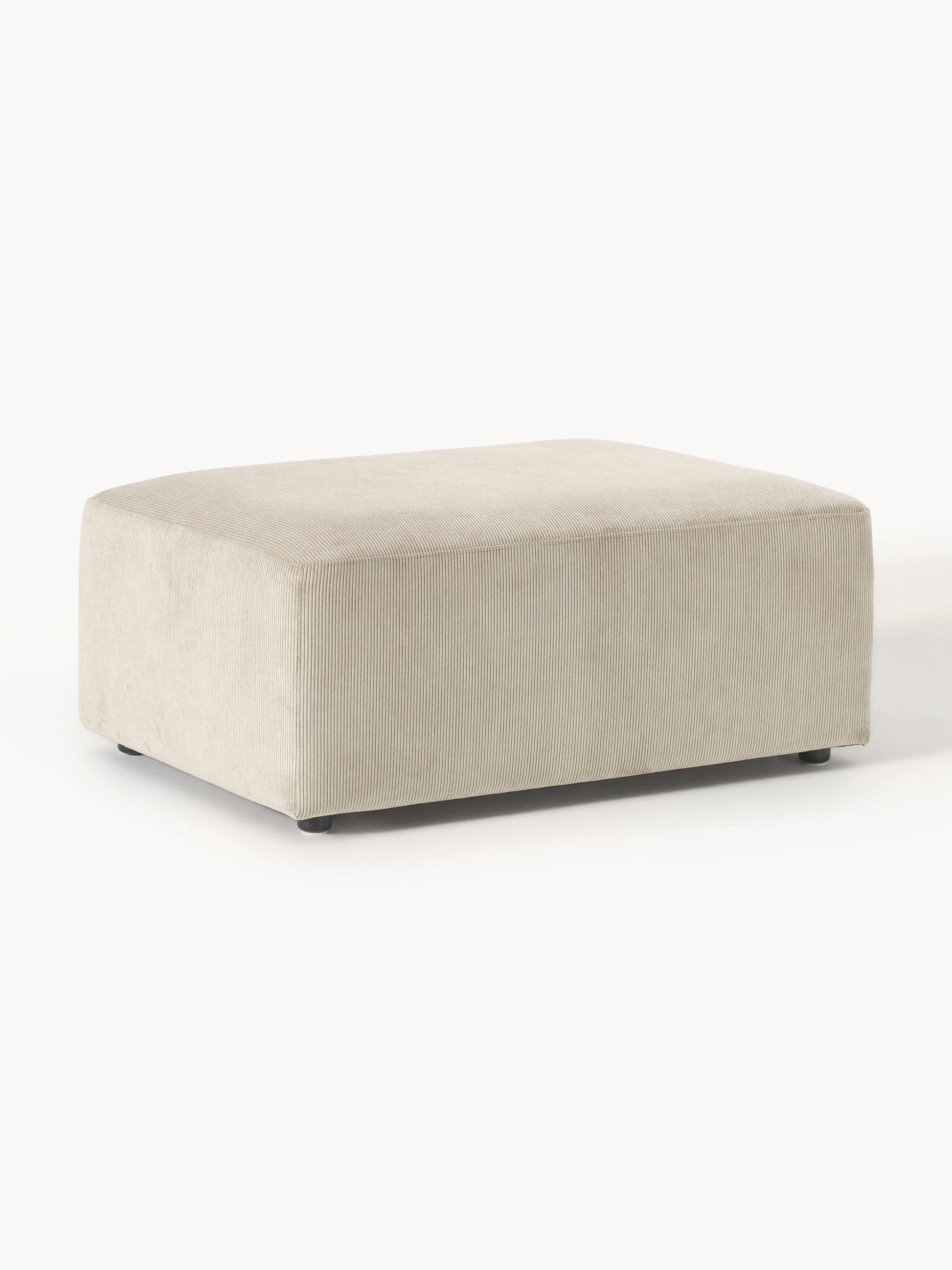 Melvorna Corduroy Stool, W 99 x D 72 cm