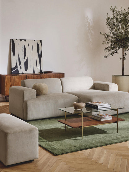 Melvorna Corner Sofa (3-Seater) in Corduroy