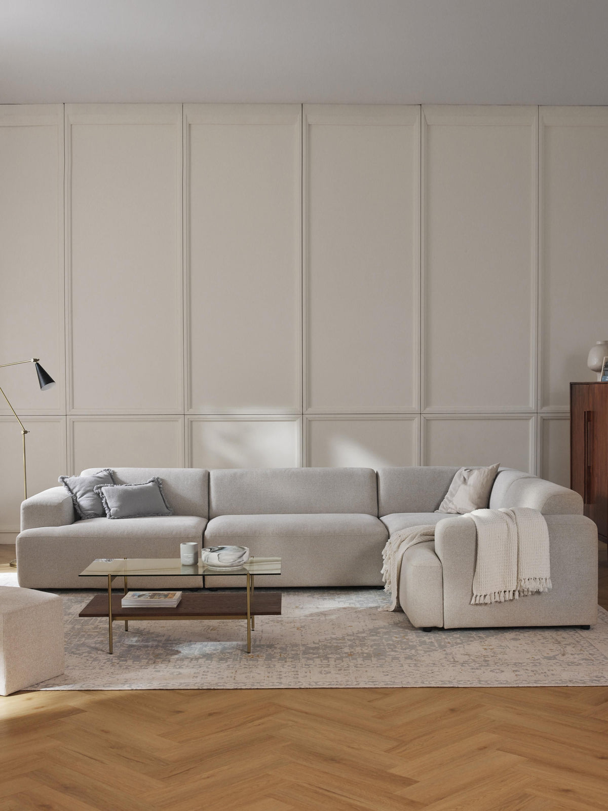 Melvorna Corner Sofa (4-Seater), Large