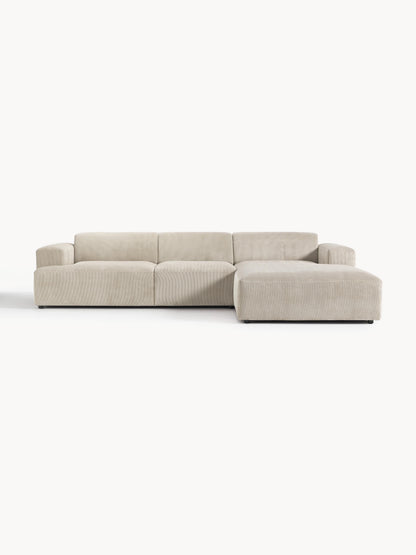 Melvorna Corner Sofa in Corduroy (4-Seater)