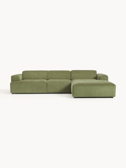 Melvorna Corner Sofa in Corduroy (4-Seater)