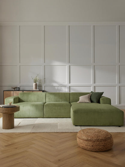 Melvorna Corner Sofa in Corduroy (4-Seater)