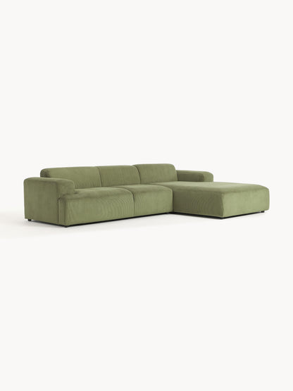 Melvorna Corner Sofa in Corduroy (4-Seater)
