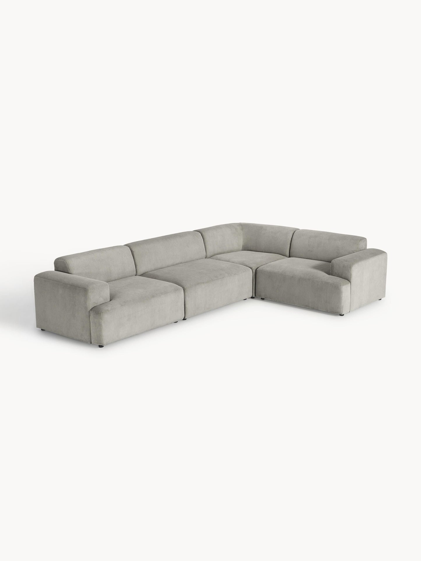 Melvorna Large Corner Sofa in Corduroy (4-Seater)