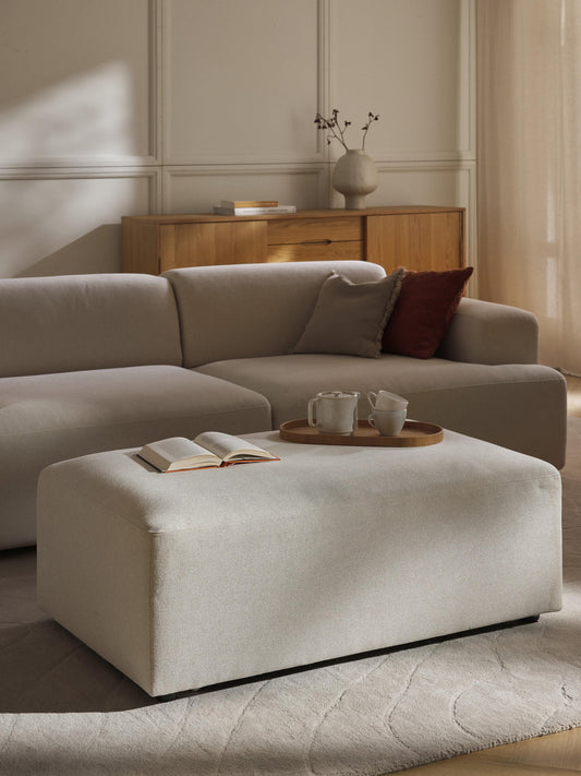 Melvorna Ottoman, XL, W 116 x D 72 cm