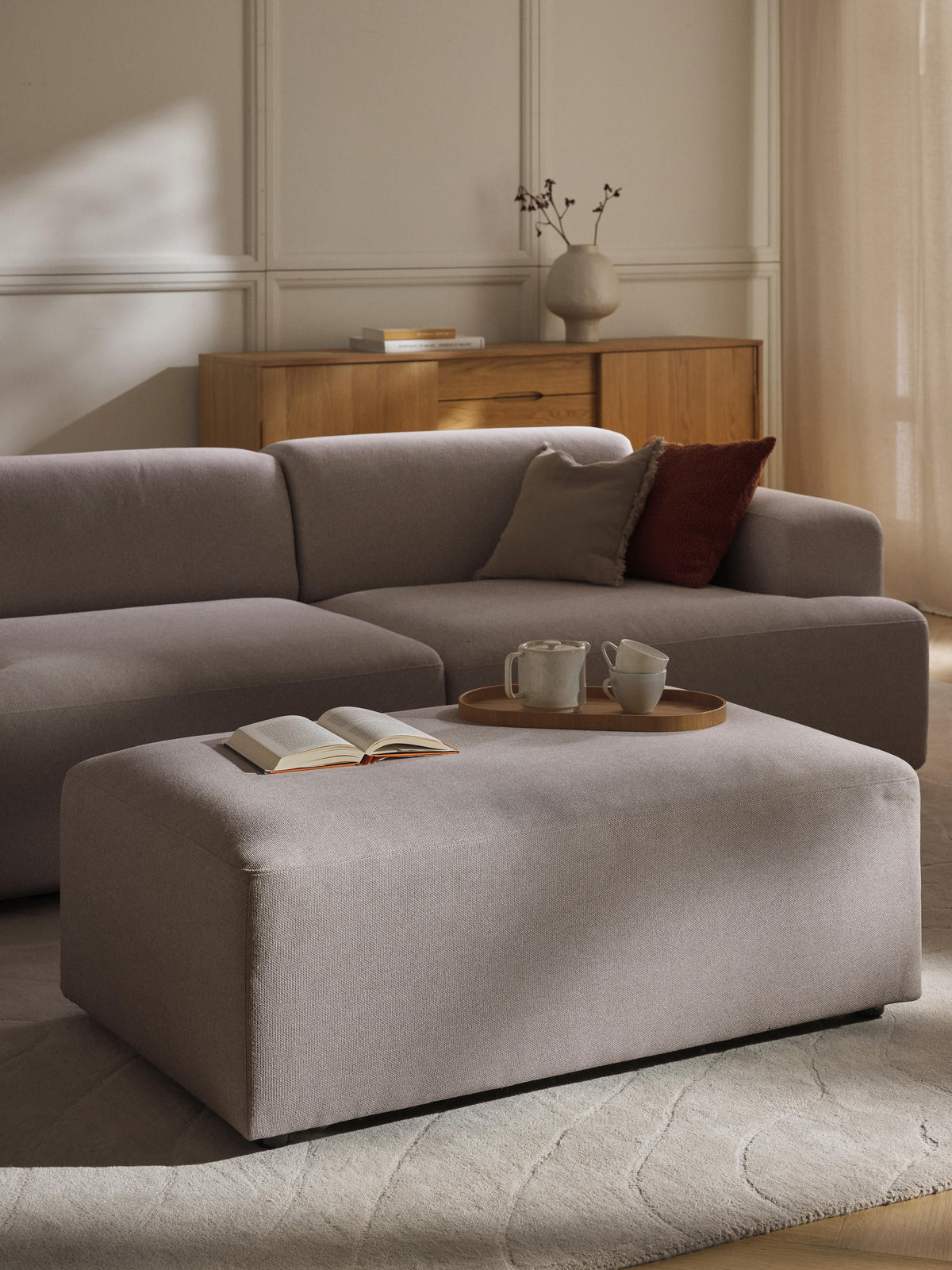 Melvorna Ottoman, XL, W 116 x D 72 cm