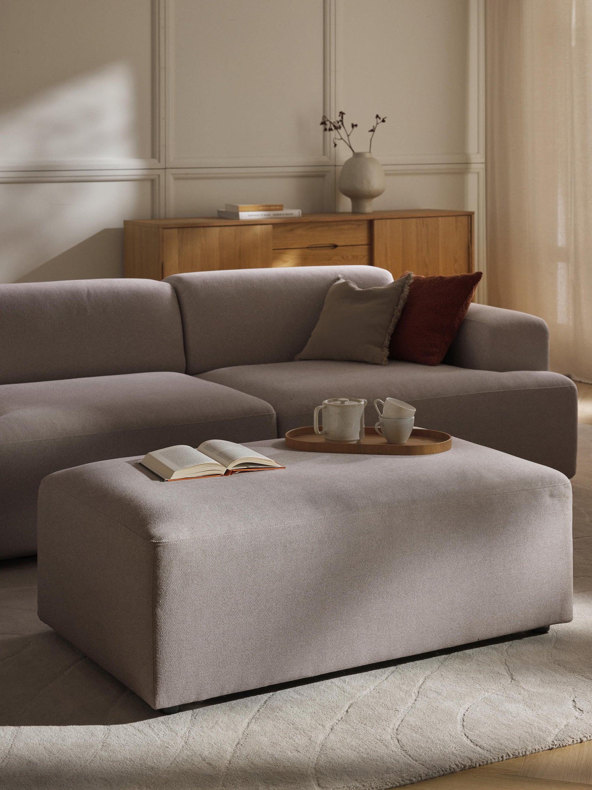 Melvorna Ottoman, XL, W 116 x D 72 cm