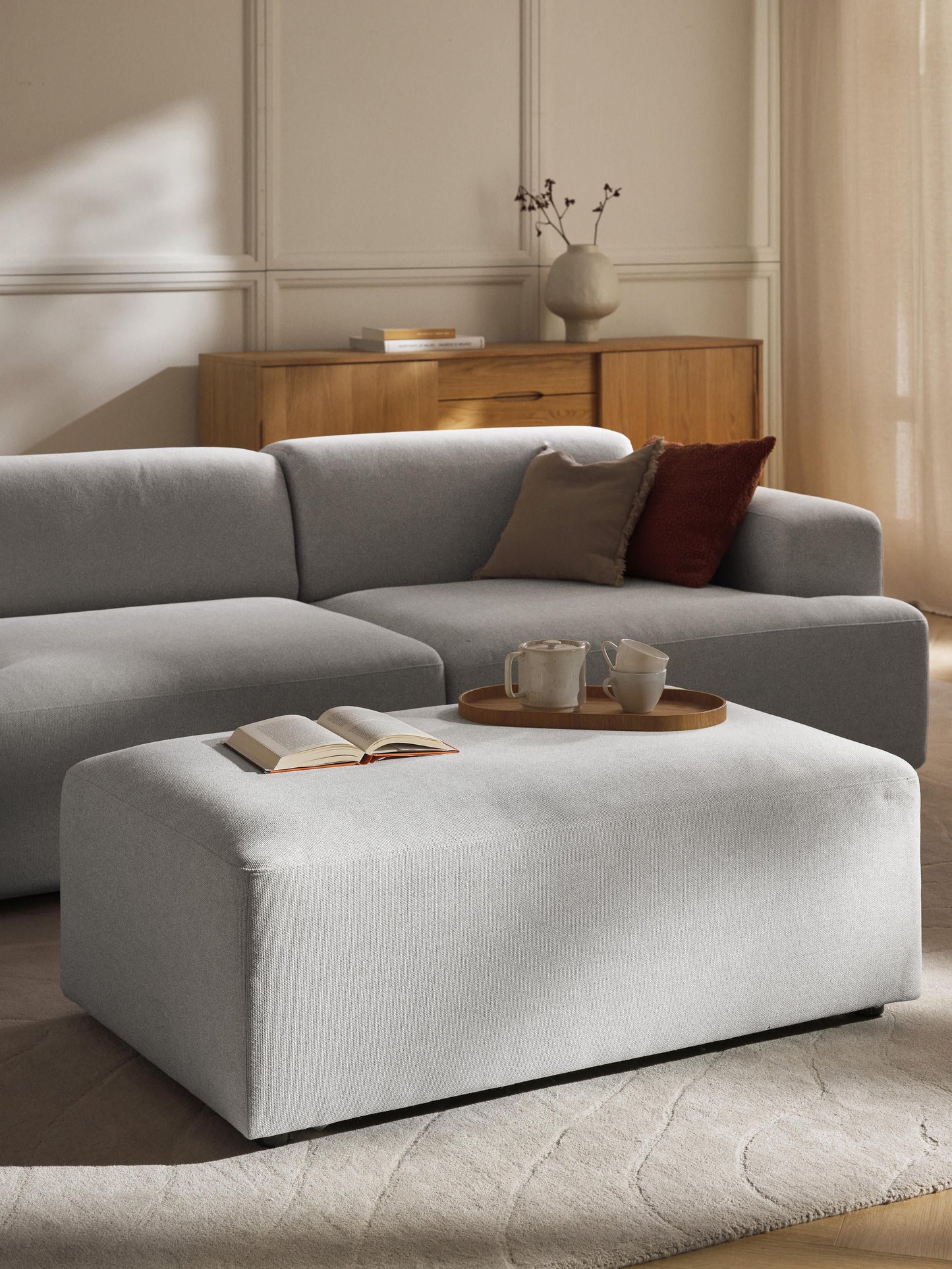 Melvorna Ottoman, XL, W 116 x D 72 cm