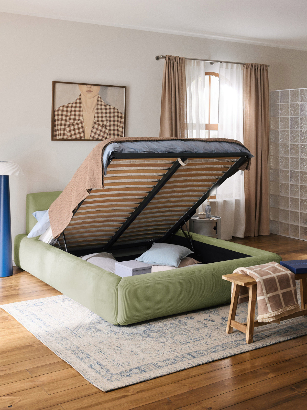 Melvorna Upholstered Storage Bed