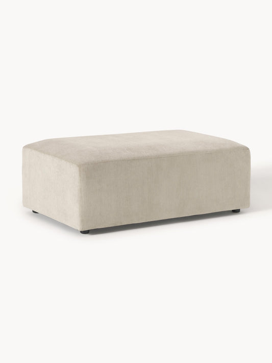 Melvorna XL Ottoman in Corduroy, W 116 x D 72 cm