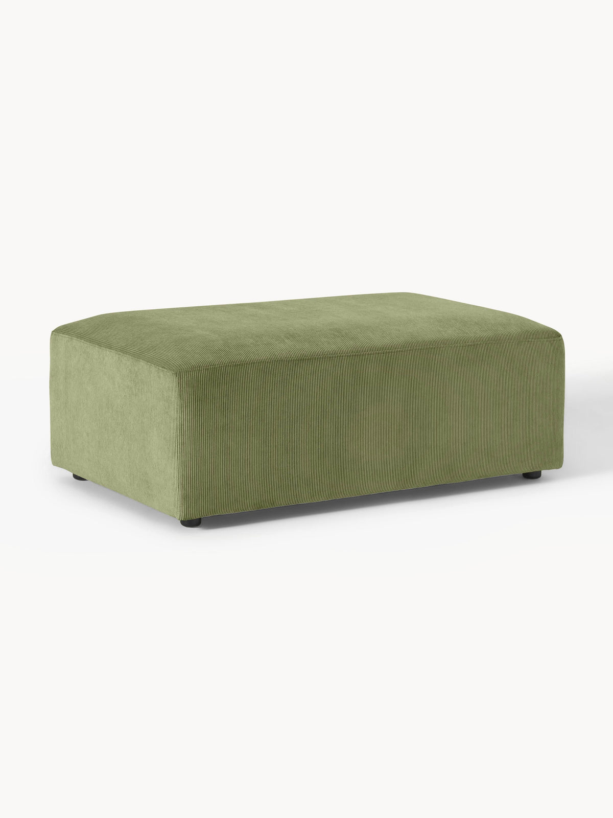 Melvorna XL Ottoman in Corduroy, W 116 x D 72 cm