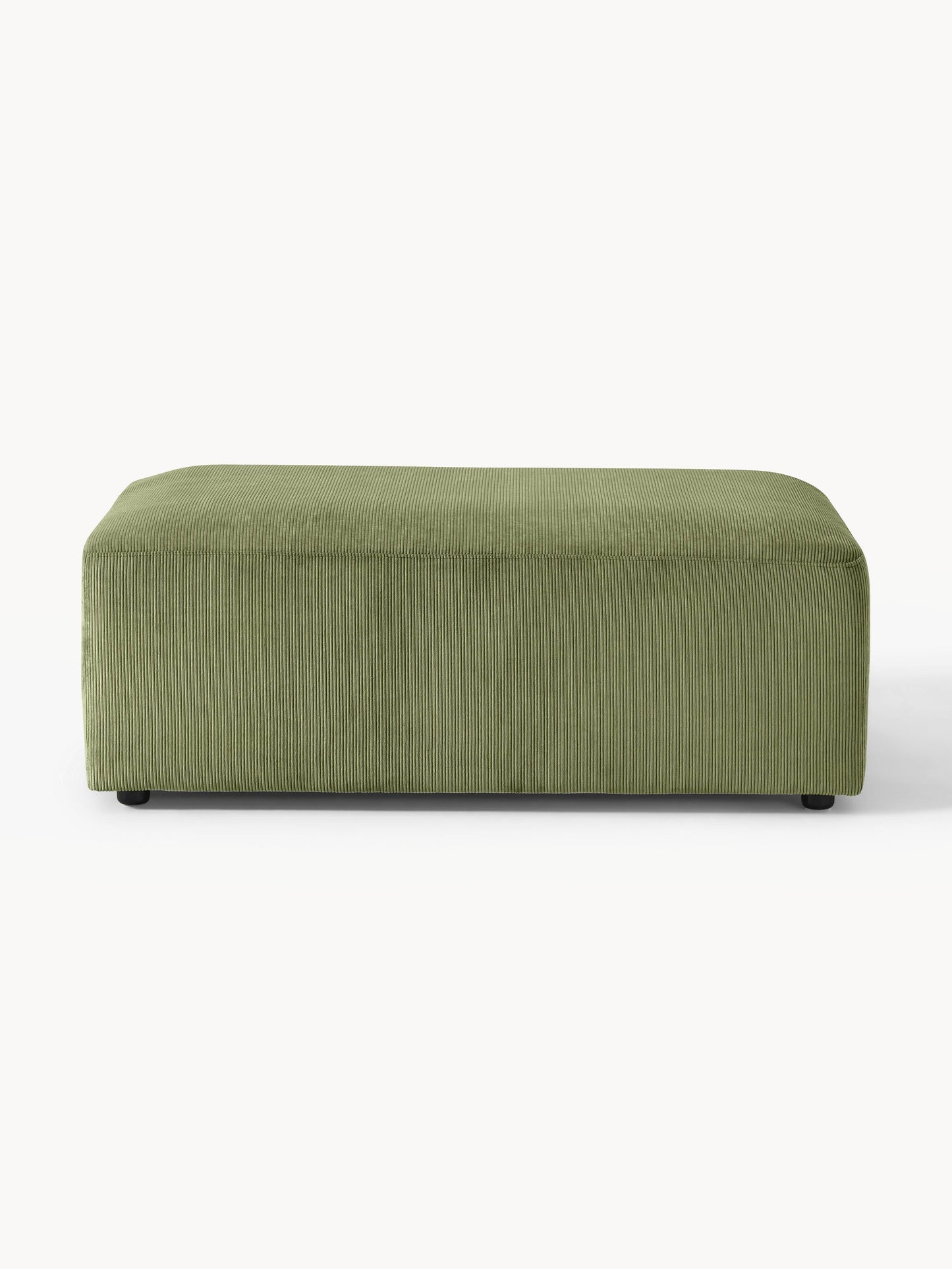 Melvorna XL Ottoman in Corduroy, W 116 x D 72 cm