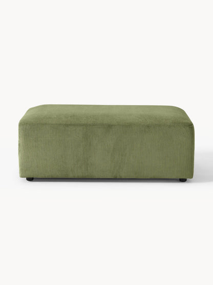 Melvorna XL Ottoman in Corduroy, W 116 x D 72 cm