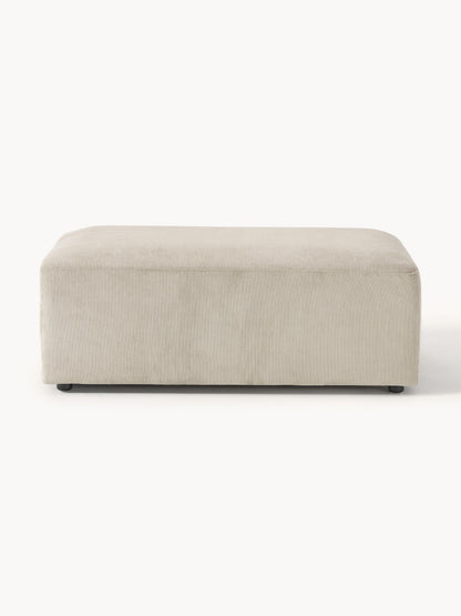 Melvorna XL Ottoman in Corduroy, W 116 x D 72 cm