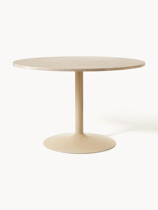 Milforte Marble Oval Dining Table, 120 x 90 cm