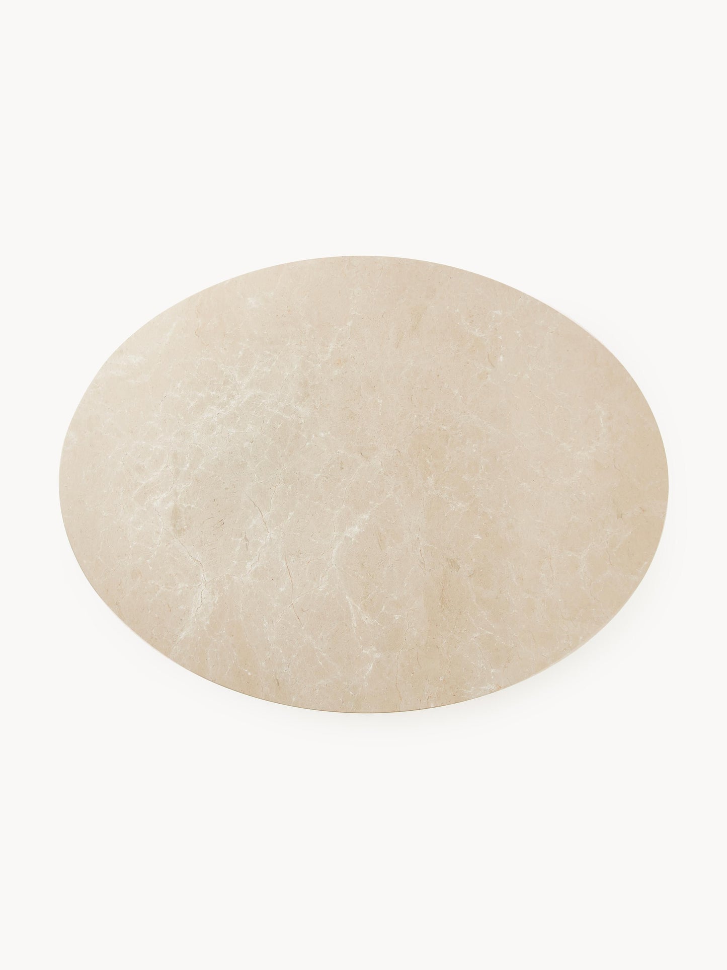 Milforte Marble Oval Dining Table, 120 x 90 cm