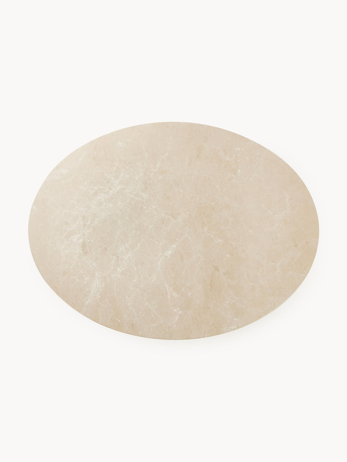 Milforte Marble Oval Dining Table, 120 x 90 cm