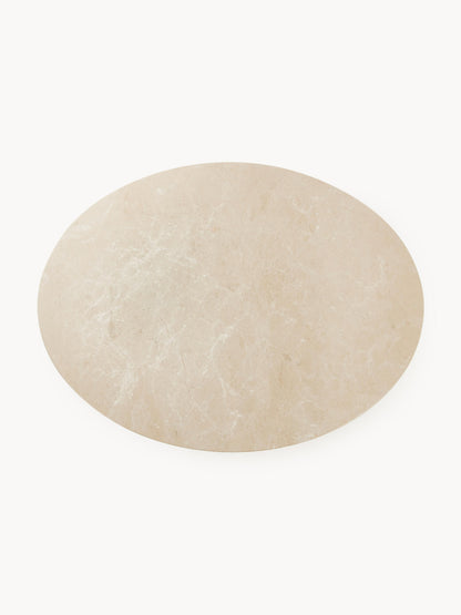 Milforte Marble Oval Dining Table, 120 x 90 cm