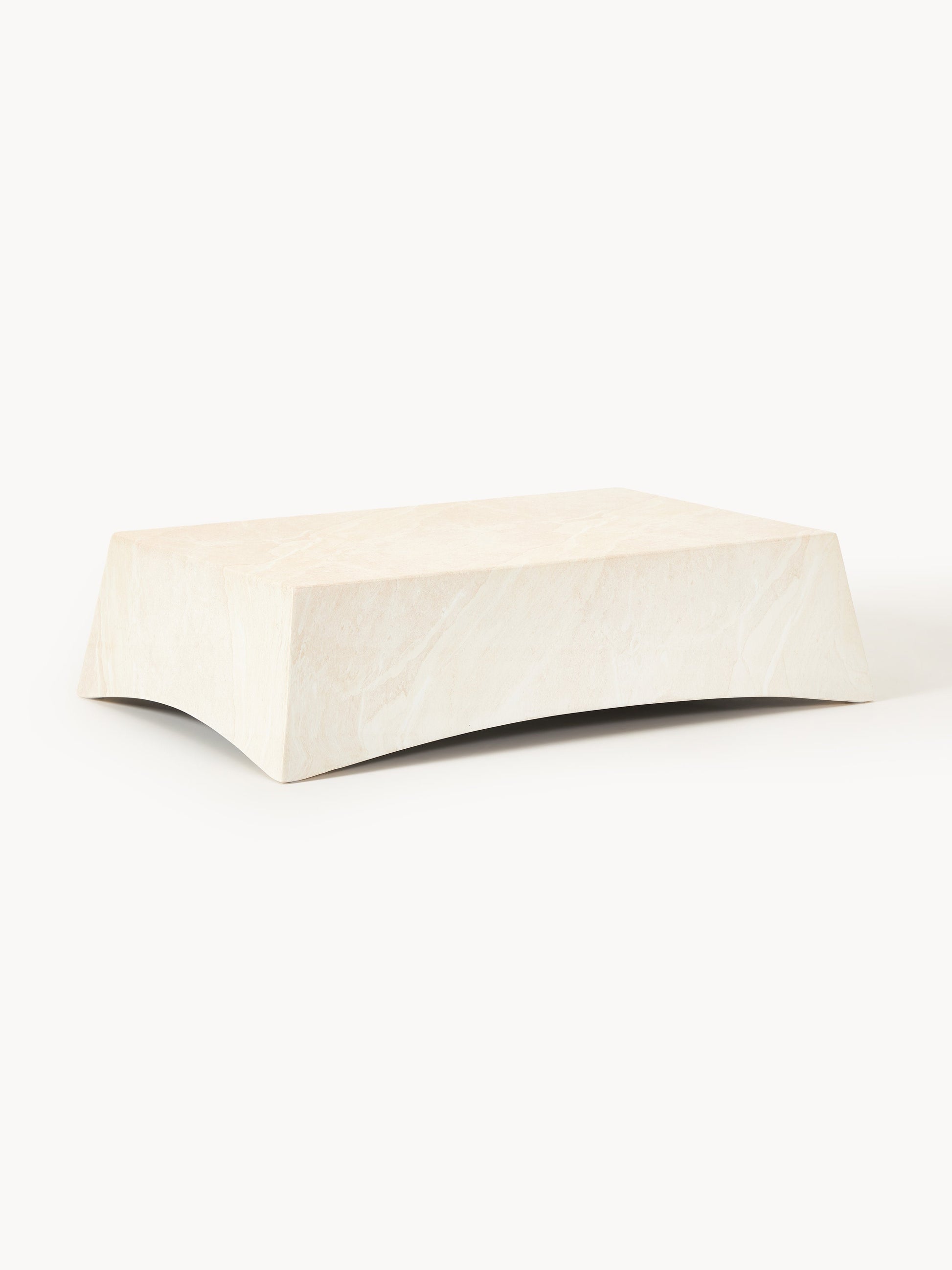Mohquest Indoor & Outdoor Coffee Table in Travertine Look, W 120 cm