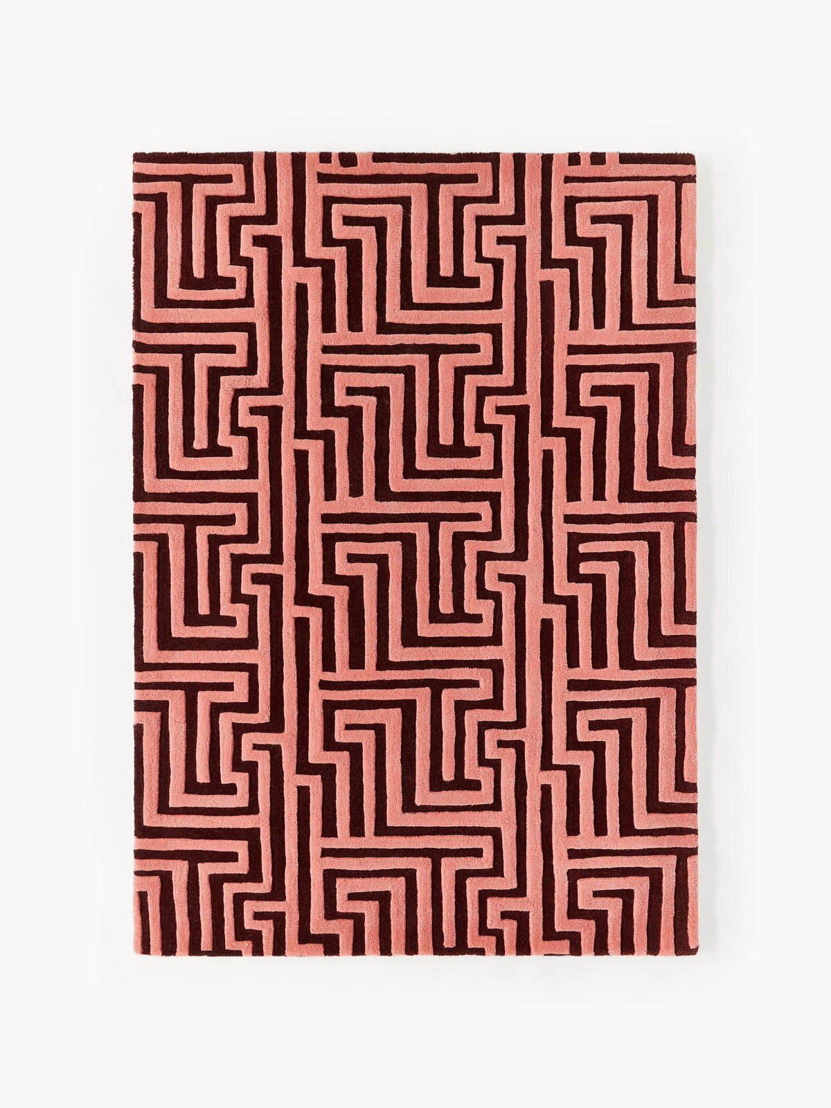 Montino Wool Hand-Tufted Rug with Raised High-Low Texture