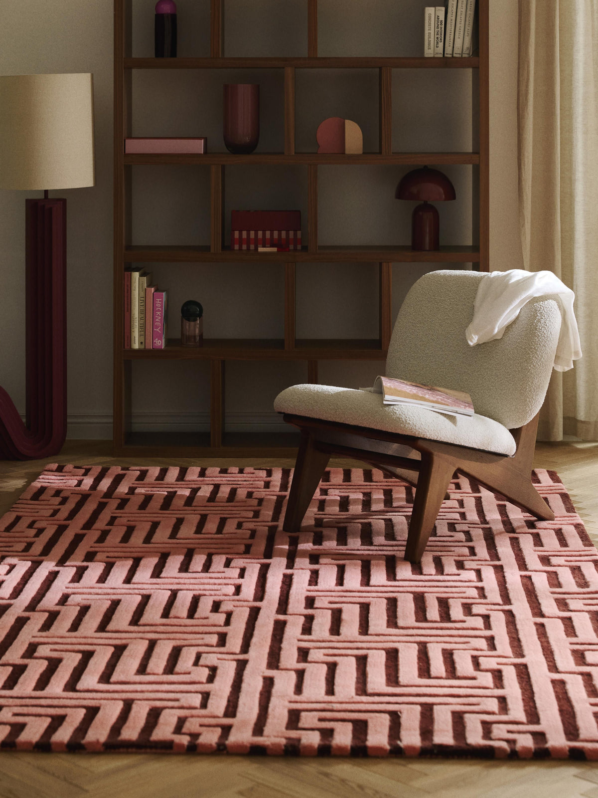 Montino Wool Hand-Tufted Rug with Raised High-Low Texture