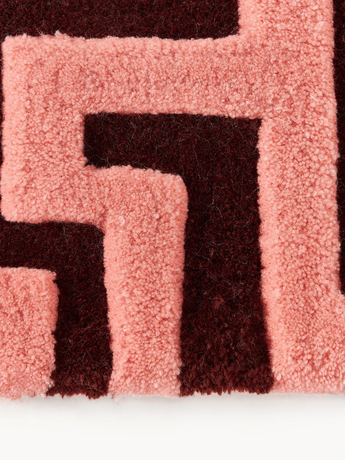 Montino Wool Hand-Tufted Rug with Raised High-Low Texture