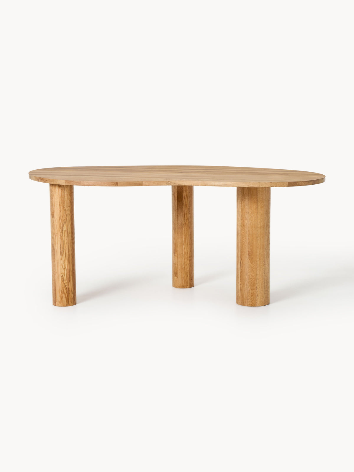 Narbetto Dining Table in Oak with Organic Shape, in Various Sizes