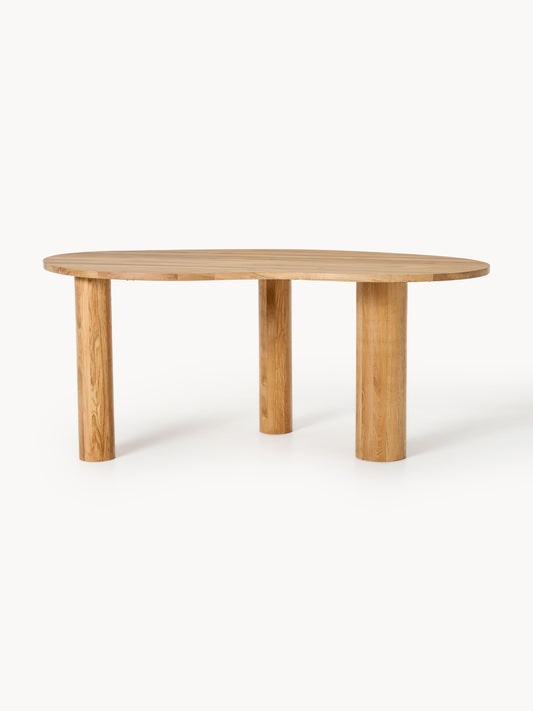 Narbetto Dining Table in Oak with Organic Shape, in Various Sizes