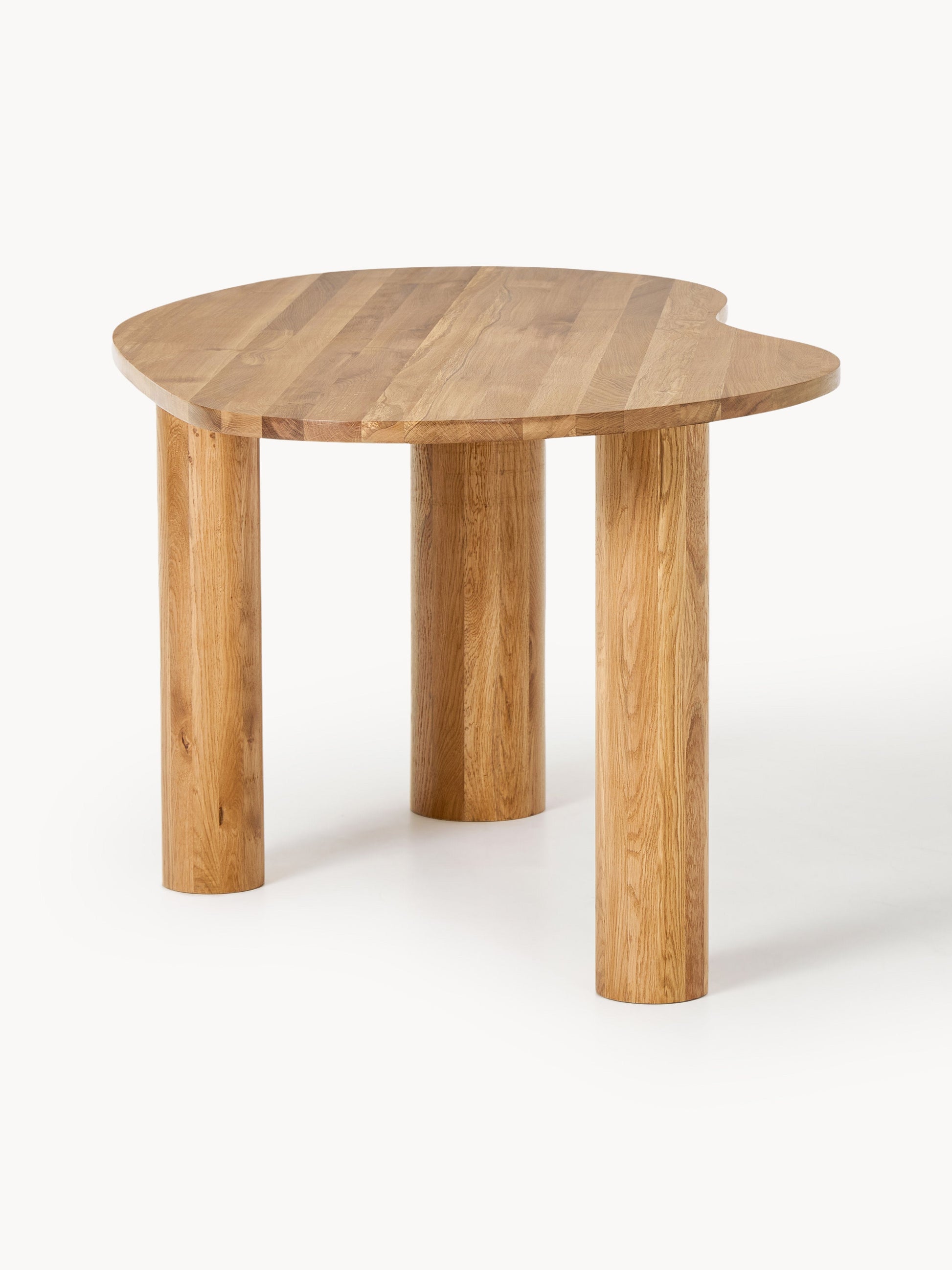 Narbetto Dining Table in Oak with Organic Shape, in Various Sizes