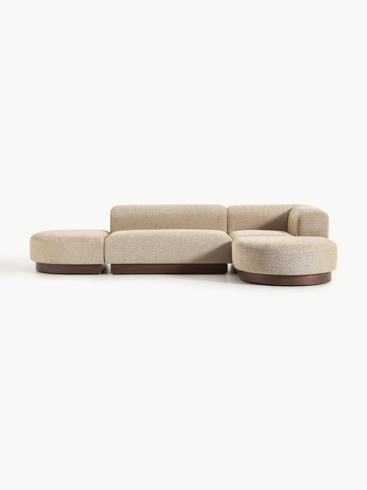 Natvorna Modular Teddy Bouclé Corner Sofa