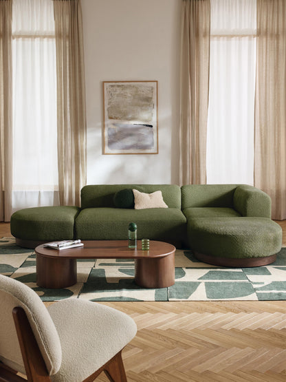 Natvorna Modular Teddy Bouclé Corner Sofa