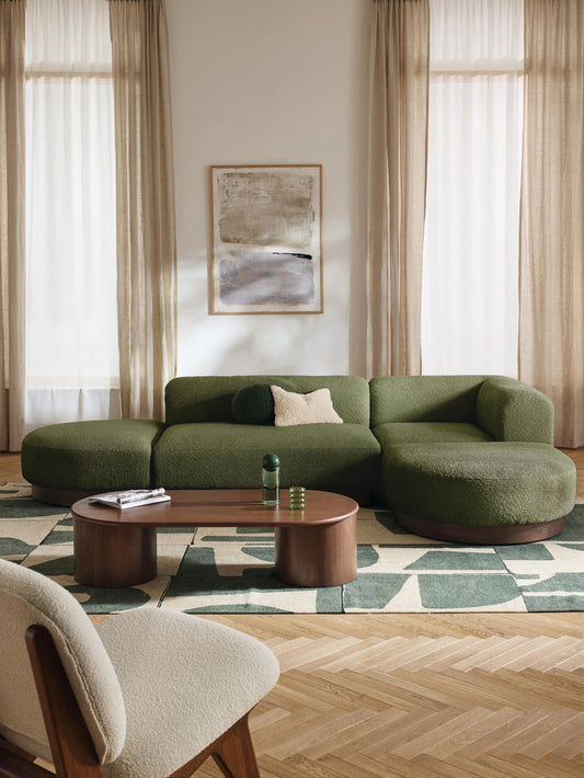 Natvorna Modular Teddy Bouclé Corner Sofa