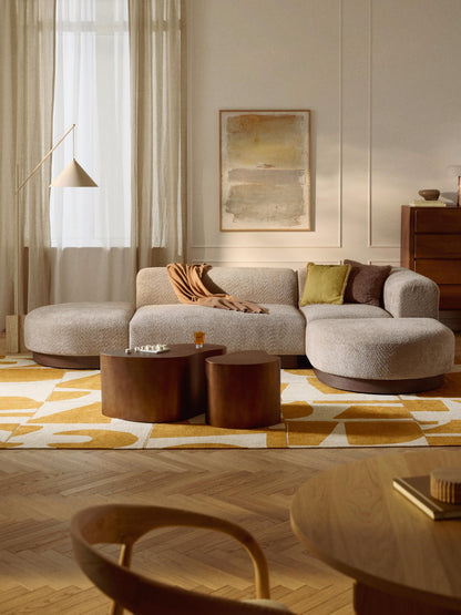 Natvorna Modular Teddy Bouclé Corner Sofa