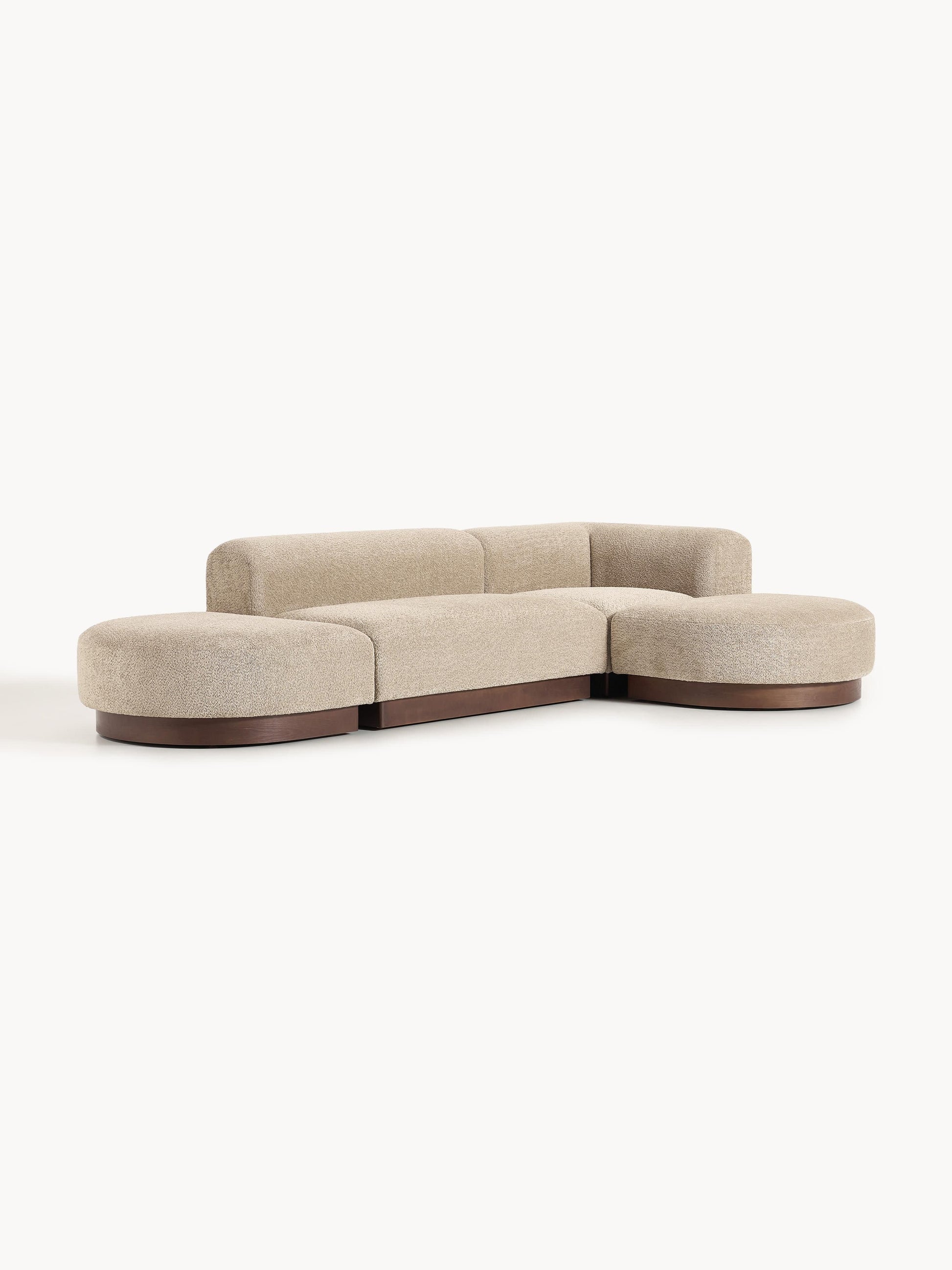 Natvorna Modular Teddy Bouclé Corner Sofa