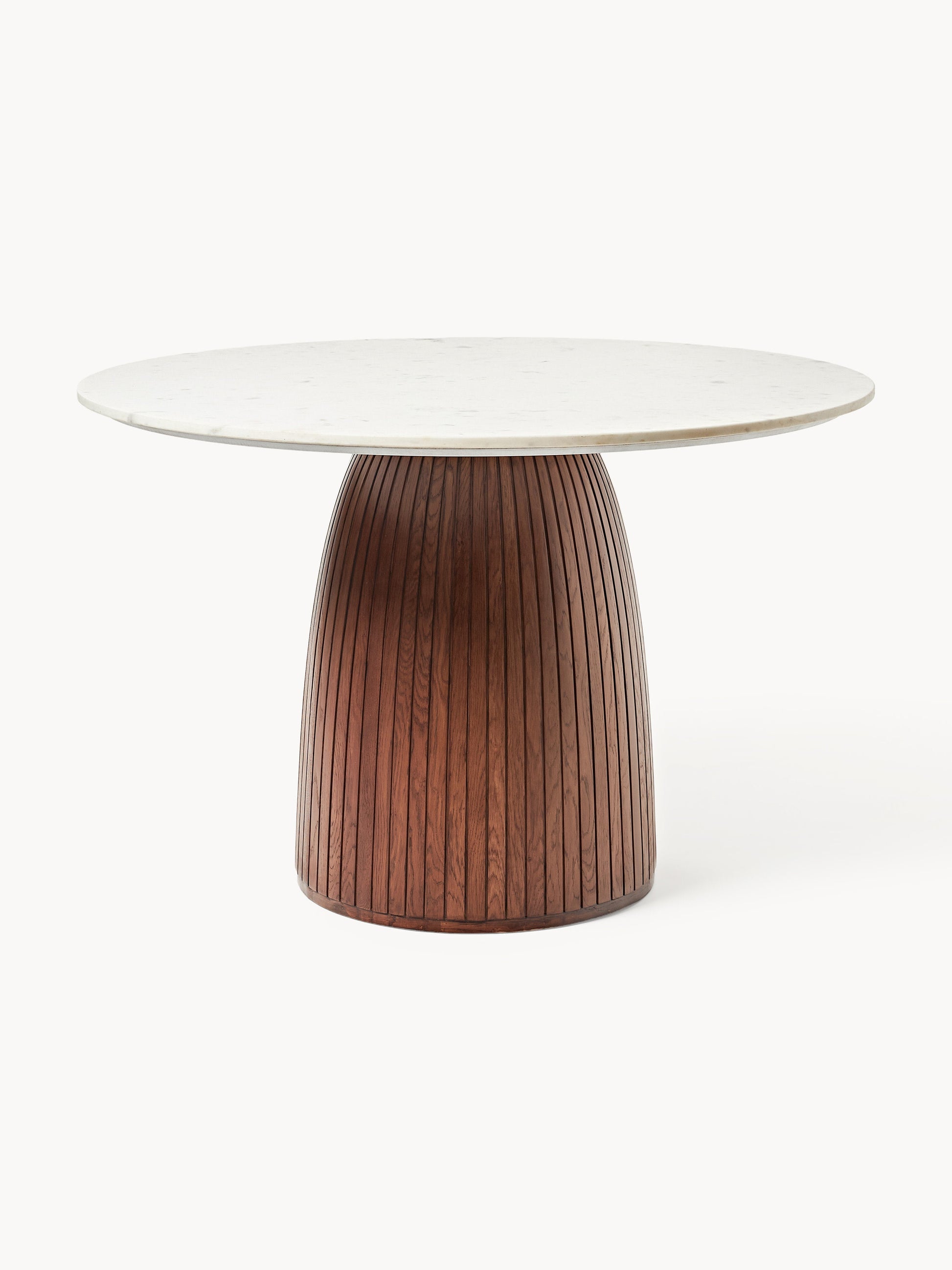 Nelvestra Round Dining Table with Marble Tabletop, Ø 115 cm