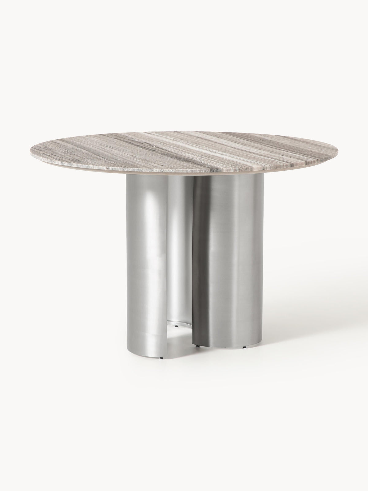 Noferro Round Dining Table with Marble Tabletop, Ø 120 cm