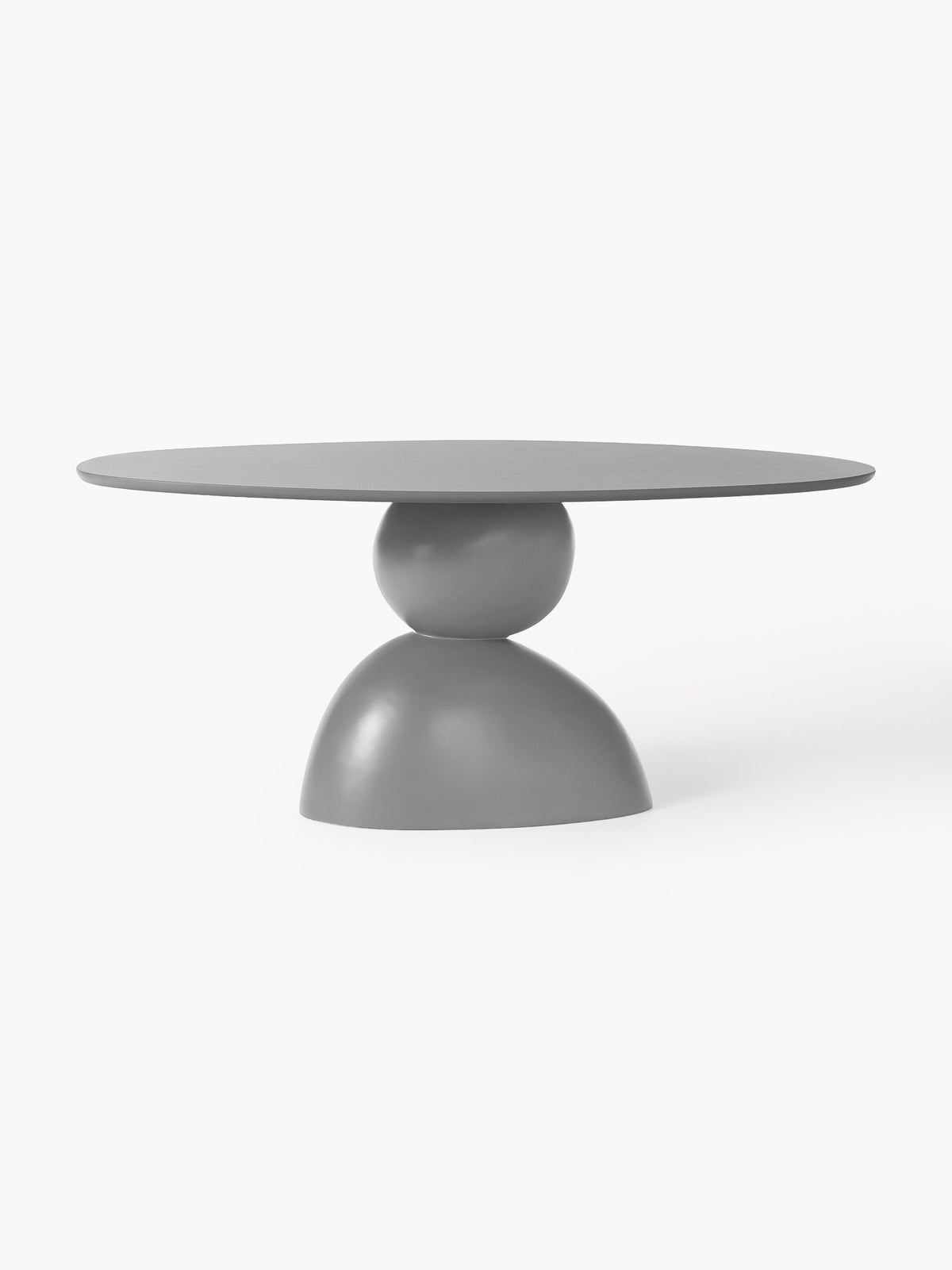 Sahnika Oval Dining Table with Organic Design, 180 x 90 cm