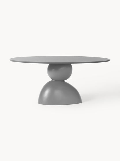 Sahnika Oval Dining Table with Organic Design, 180 x 90 cm