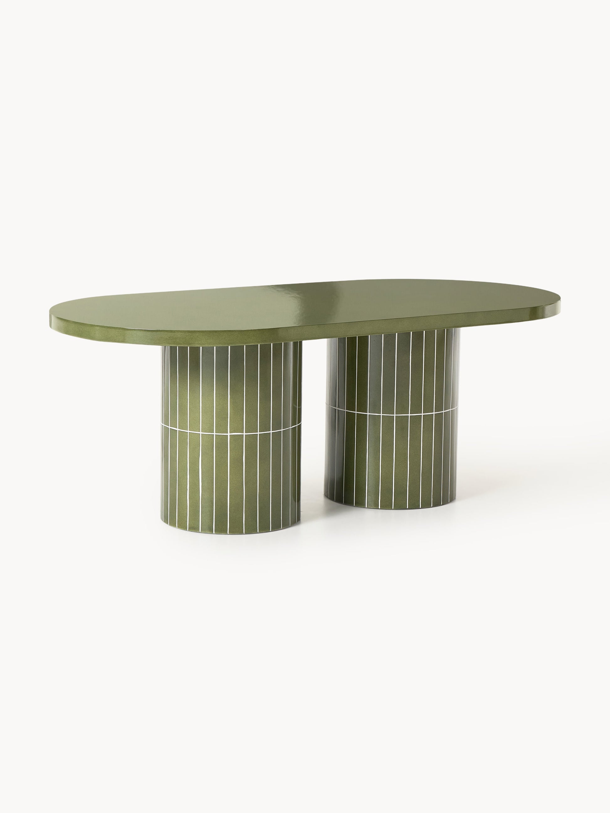 Saydora Oval Garden Dining Table, 200 x 100 cm