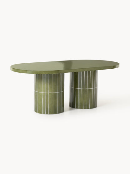 Saydora Oval Garden Dining Table, 200 x 100 cm
