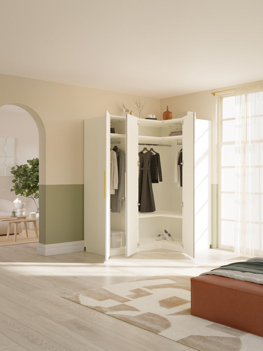 Simneva Modular Corner Wardrobe, 165 cm Wide, in Various Sizes