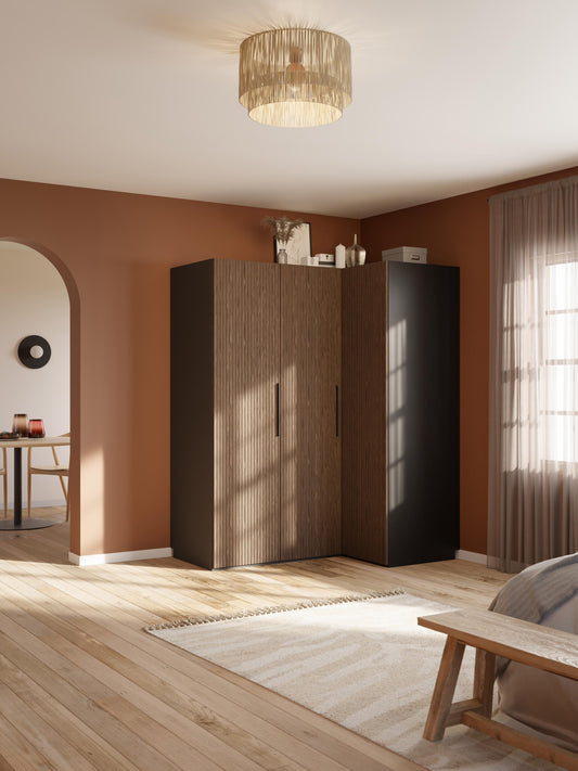 Simneva Modular Corner Wardrobe, 165 cm Wide, in Various Sizes