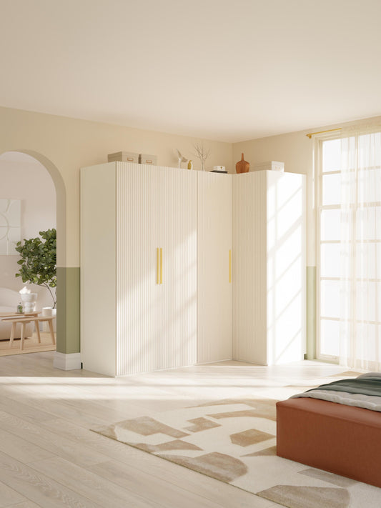 Simneva Modular Corner Wardrobe, 215 cm Wide, in Various Sizes