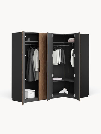 Simneva Modular Corner Wardrobe, 215 cm Wide, in Various Sizes
