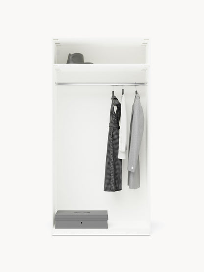 Simneva Modular Hinged-Door Wardrobe, 100 cm Wide, in Various Sizes