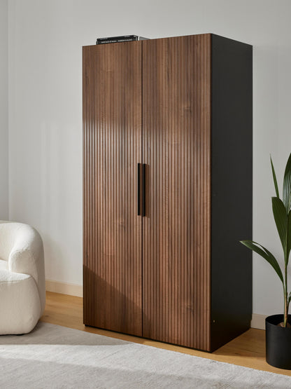 Simneva Modular Hinged-Door Wardrobe, 100 cm Wide, in Various Sizes