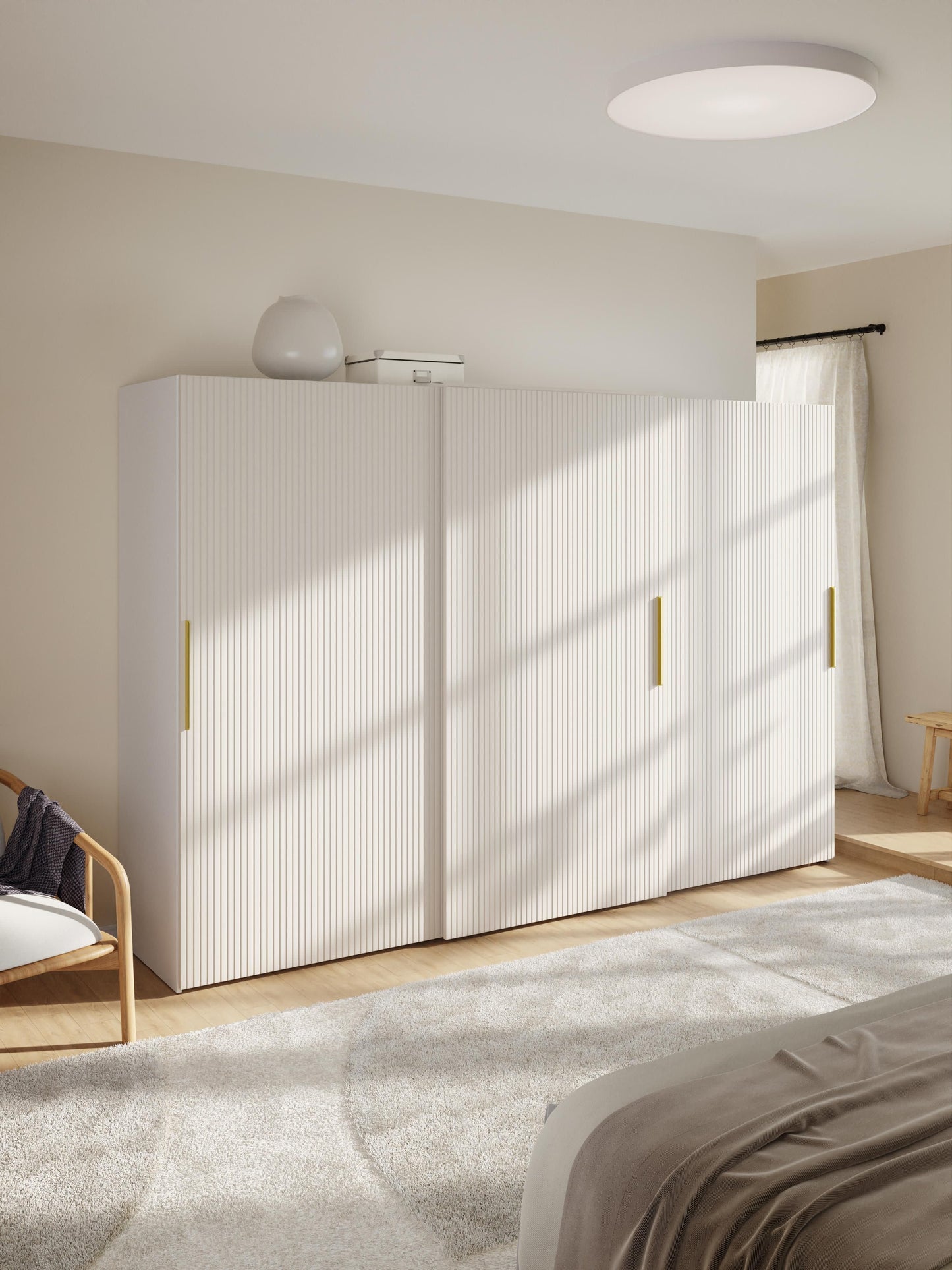 Simneva Modular Sliding-Door Wardrobe, 300 cm Wide, in Various Sizes