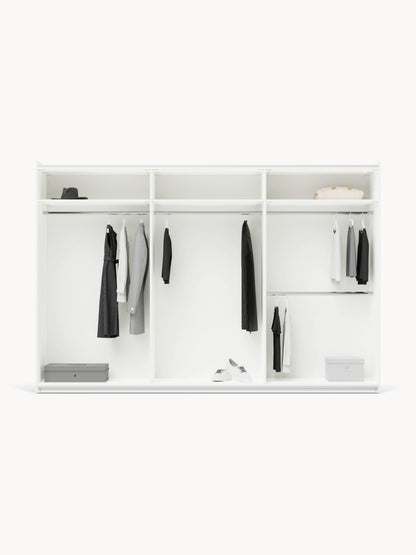 Simneva Modular Sliding-Door Wardrobe, 300 cm Wide, in Various Sizes